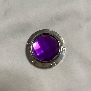 Purple Stone Desk Bag Holder